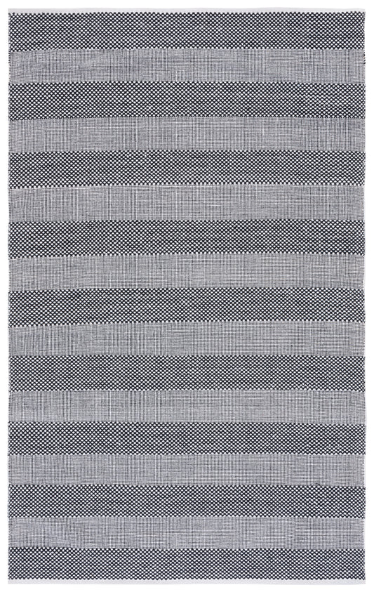 Safavieh Striped Kilim Stk802Z Ivory/Black Area Rug