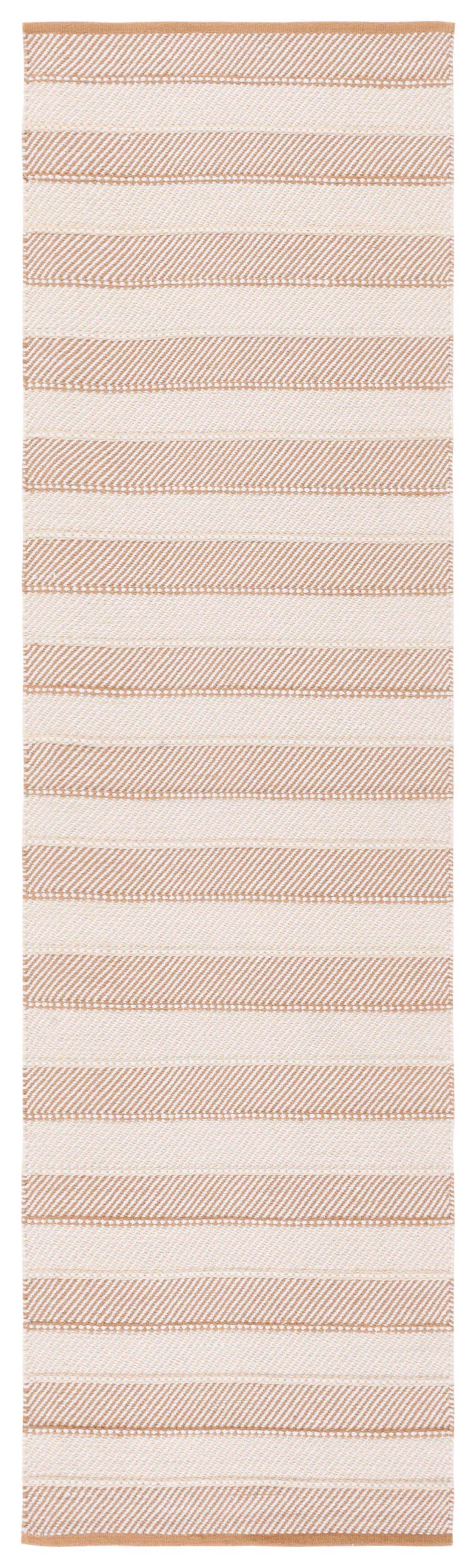 Safavieh Striped Kilim Stk803B Beige/Gold Rug.