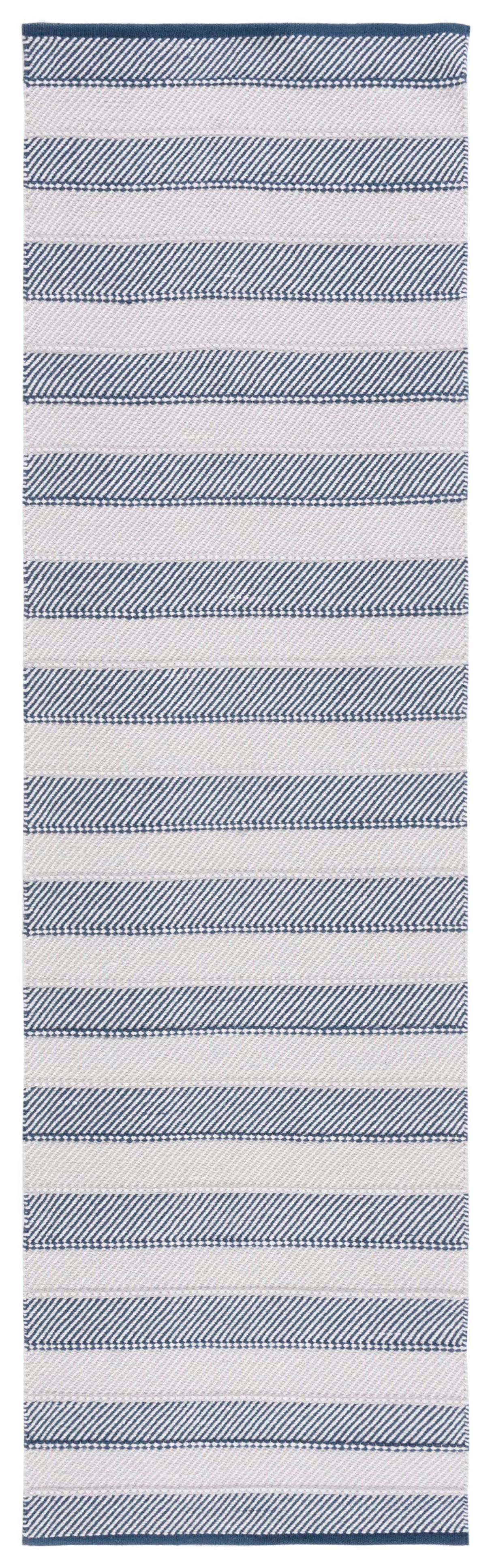 Safavieh Striped Kilim Stk803F Grey/Blue Rug.