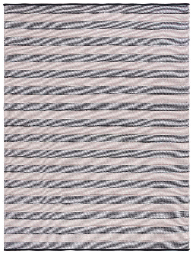 Safavieh Striped Kilim Stk803Z Ivory/Black Rug.
