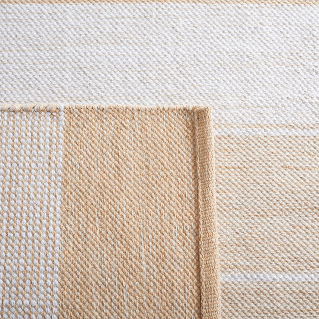 Safavieh Striped Kilim Stk804D Ivory/Gold Rug.