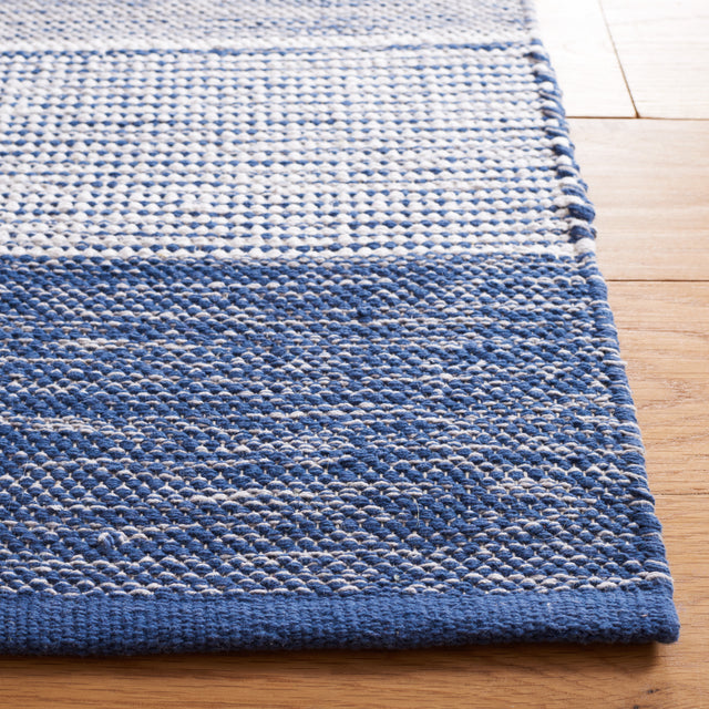 Safavieh Striped Kilim Stk804M Grey/Blue Rug.