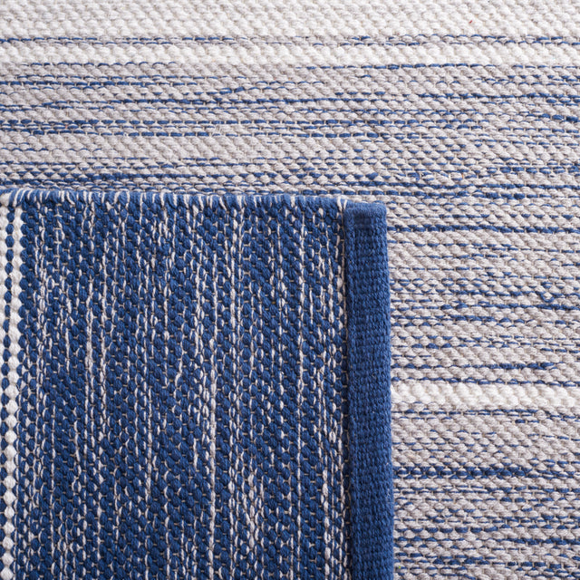 Safavieh Striped Kilim Stk804M Grey/Blue Rug.