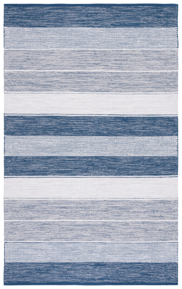 Safavieh Striped Kilim Stk804M Grey/Blue Rug.