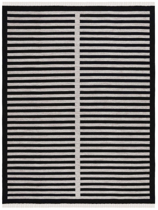 Safavieh Striped Kilim Stk806B Beige/Black Rug.