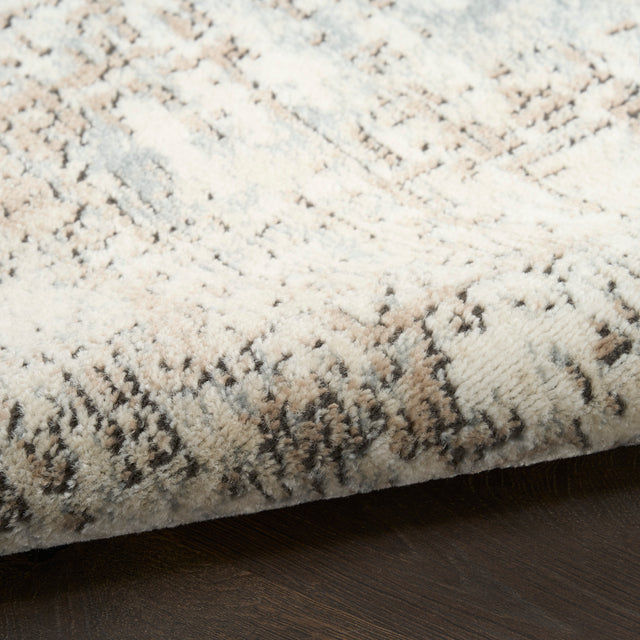 Nourison Quarry QUA17 Machine Made Ivory, Beige Rug