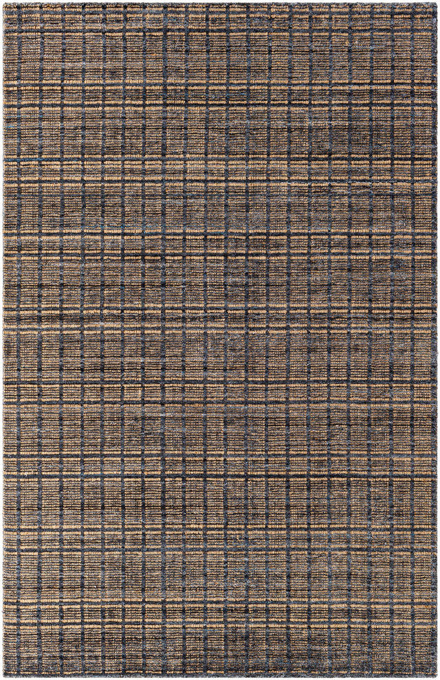 Surya Shivan Svh-2301 Dark Grey, Grey, Steel Grey, Slate Blue, Ink Rug.