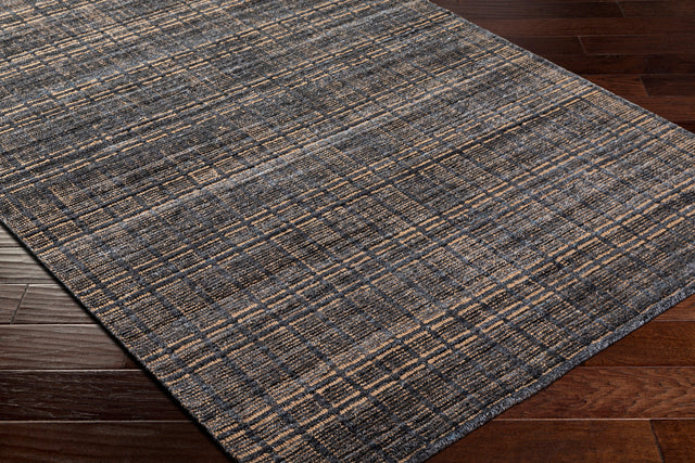 Surya Shivan Svh-2301 Dark Grey, Grey, Steel Grey, Slate Blue, Ink Rug.