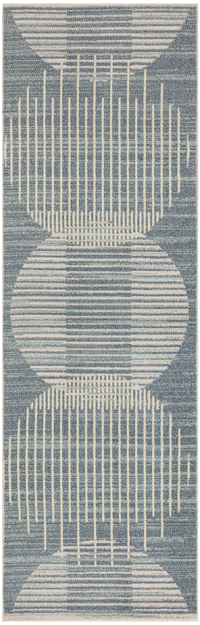 Nourison Astra Machine Washable ASW03 Machine Made Blue Rug