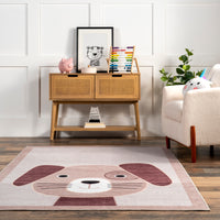 Nuloom Rizzo Puppy Kids Kffx09A Light Gray Area Rug