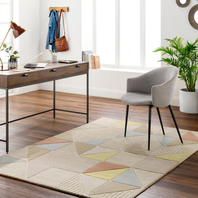 Surya Tallinn Tnl-2301 Medium Gray, Sage, Light Sage Rug.