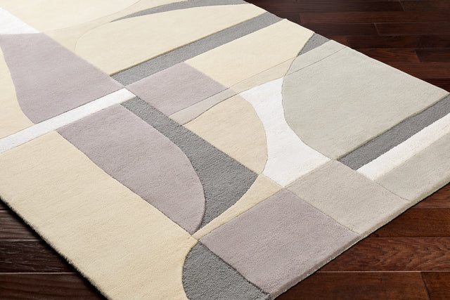 Surya Tallinn Tnl-2308 Cream, Medium Gray, Charcoal, Taupe, Light Beige Rug.