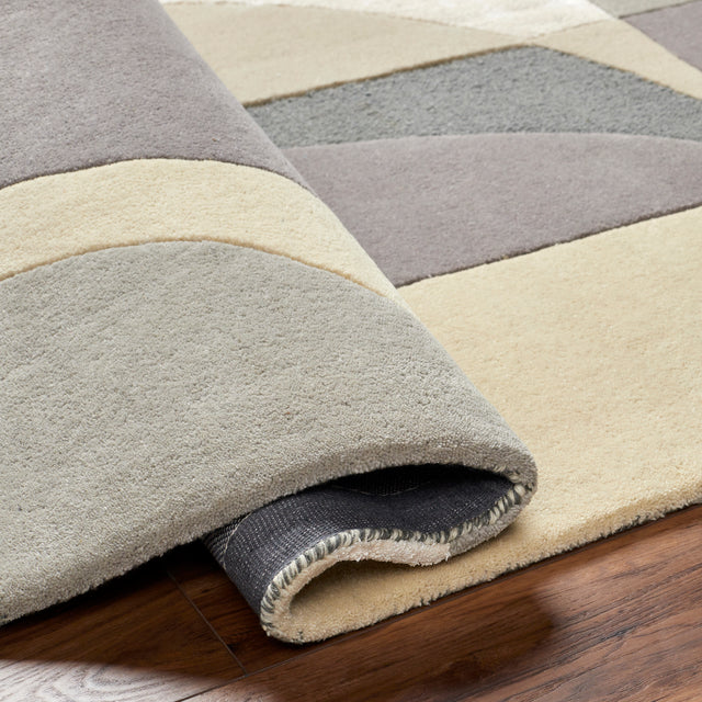 Surya Tallinn Tnl-2308 Cream, Medium Gray, Charcoal, Taupe, Light Beige Rug.