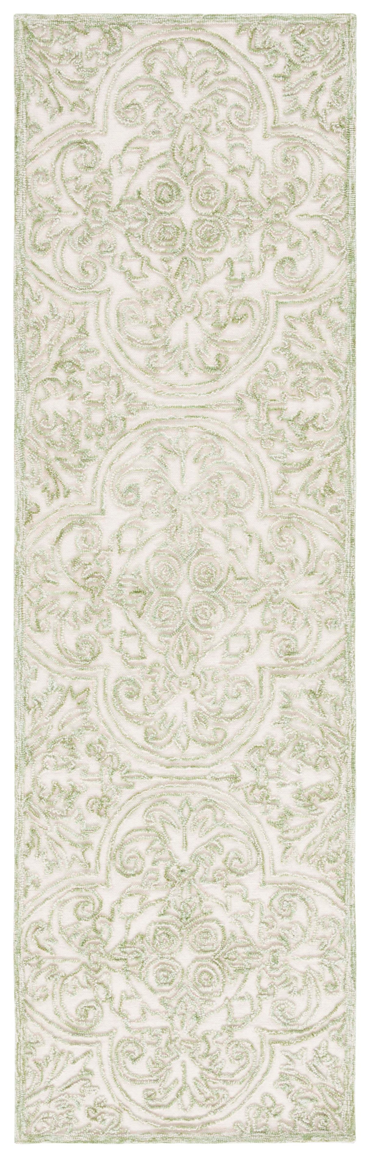 Safavieh Trace Trc101Y Ivory/Green Rug.