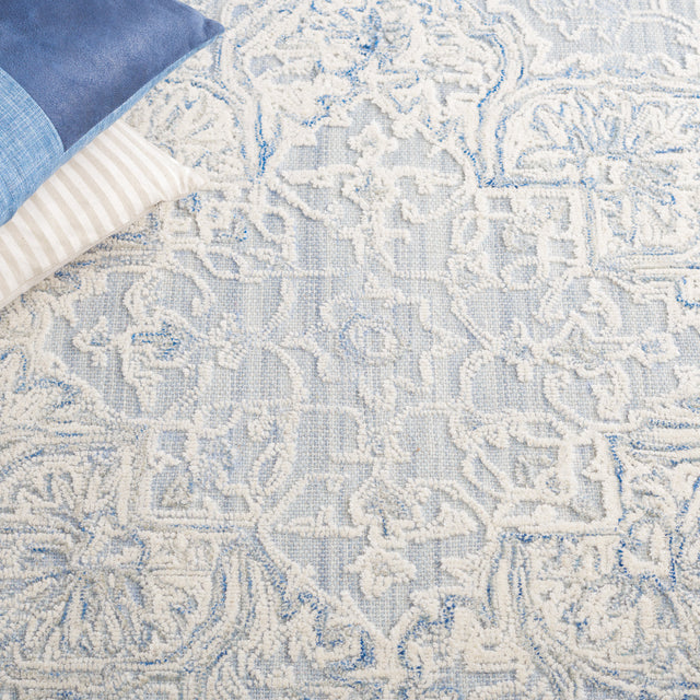 Safavieh Trace Trc304K Light Blue/Ivory Rug.