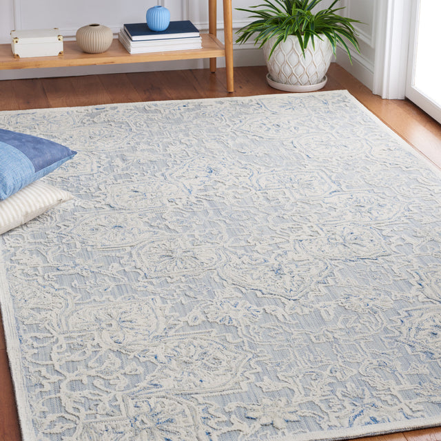 Safavieh Trace Trc304K Light Blue/Ivory Rug.