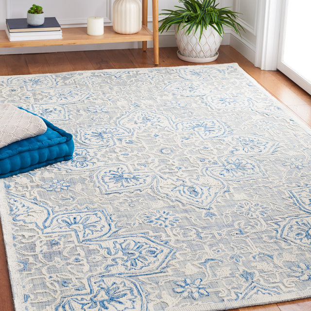 Safavieh Trace Trc304M Blue/Ivory Rug.