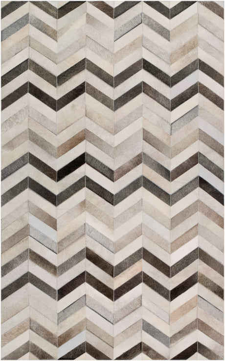 Surya Trail Trl-1129 Light Gray, Gray, Taupe, Charcoal, Tan Rug.