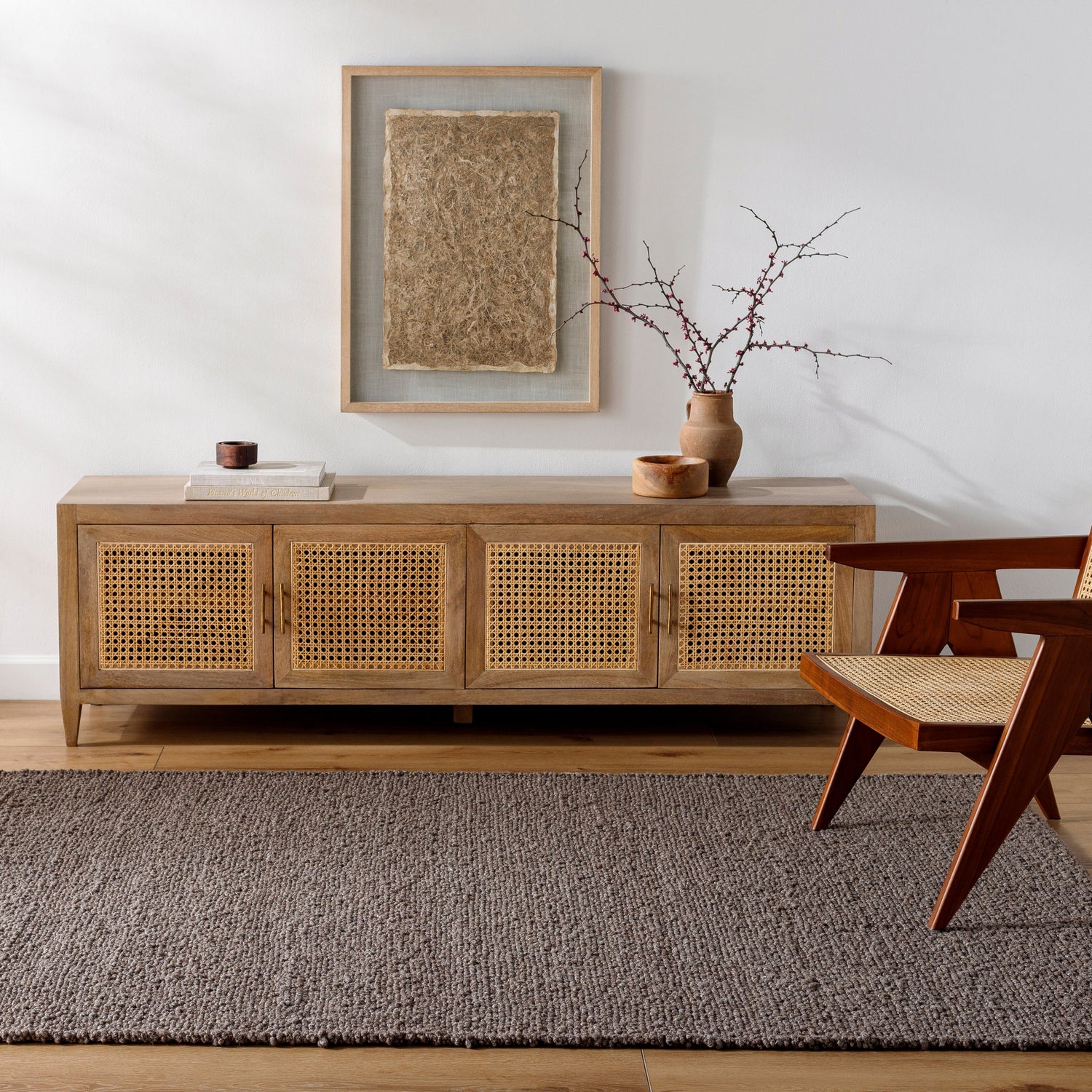 Surya Timbuktu Ttu-2302 Eggplant, Grey, Taupe Rug.