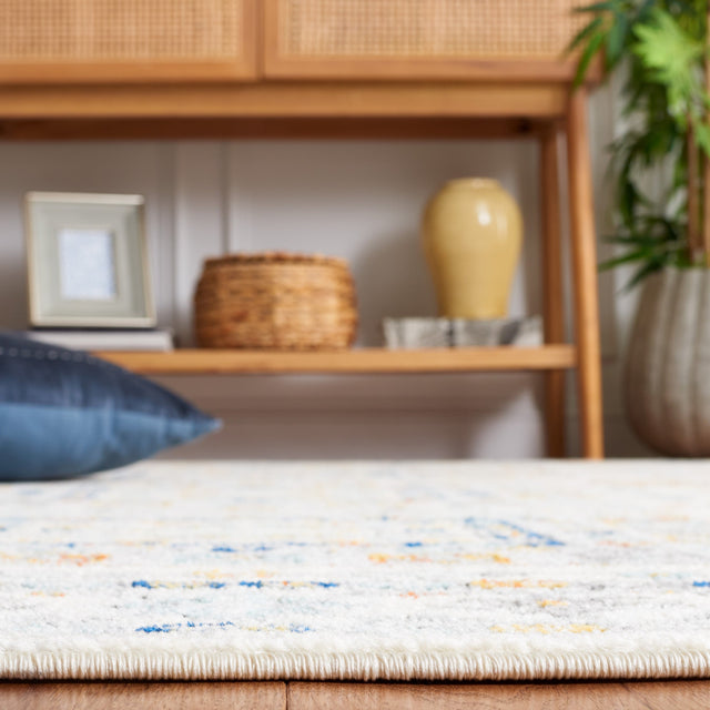 Safavieh Tulum Tul660A Ivory Grey/Blue Rust Rug.