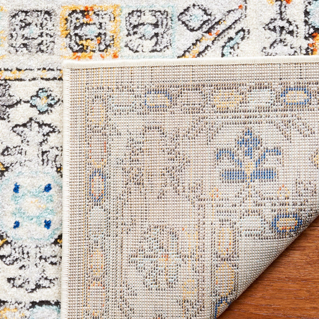 Safavieh Tulum Tul660A Ivory Grey/Blue Rust Rug.