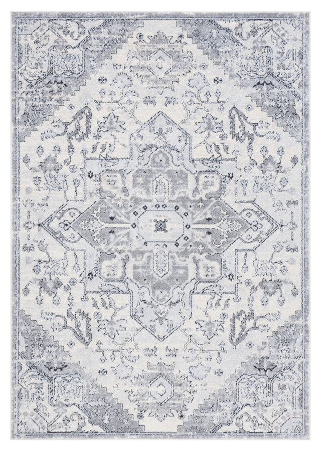 Safavieh Tulum Tul665F Ivory Grey/Light Grey Rug.