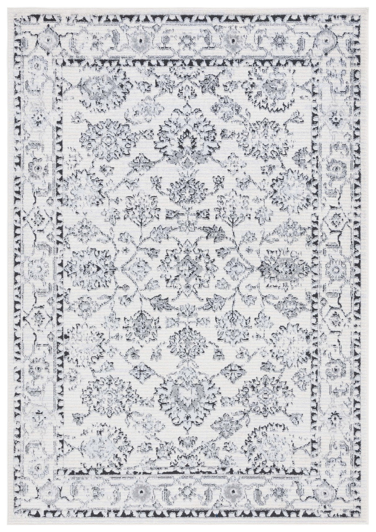 Safavieh Tulum Tul666A Ivory Grey/Charcoal Rug.