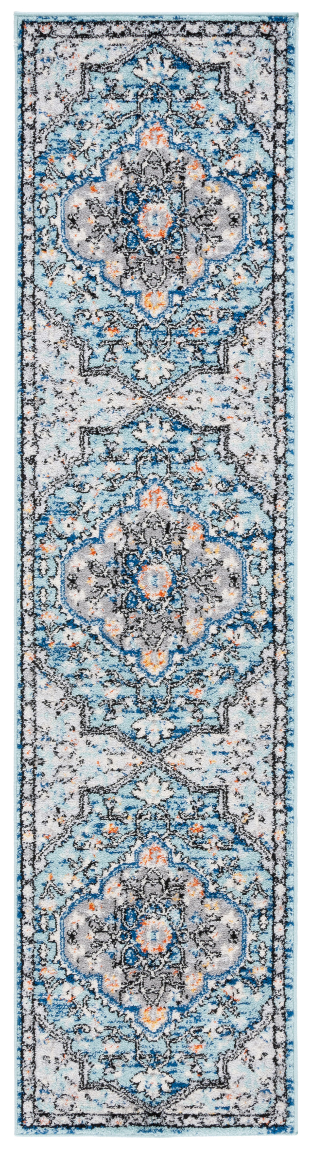 Safavieh Tulum Tul668M Blue Grey/Rust Rug.