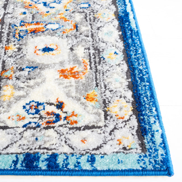 Safavieh Tulum Tul668M Blue Grey/Rust Rug.