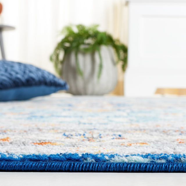 Safavieh Tulum Tul668M Blue Grey/Rust Rug.