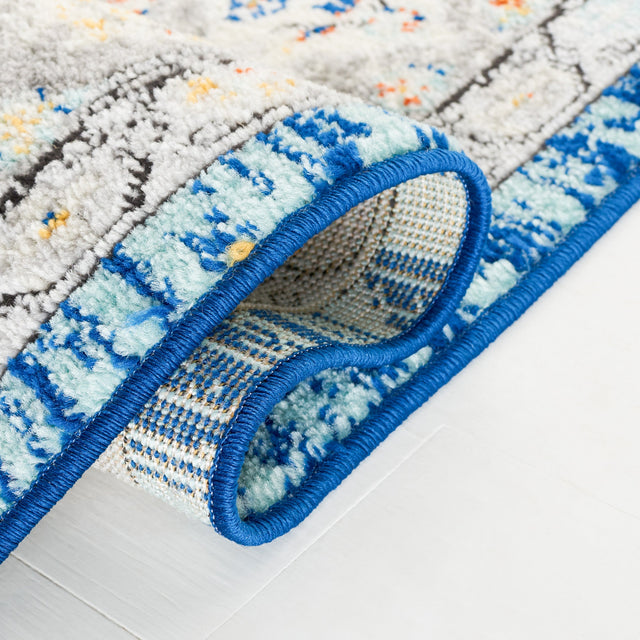 Safavieh Tulum Tul668M Blue Grey/Rust Rug.