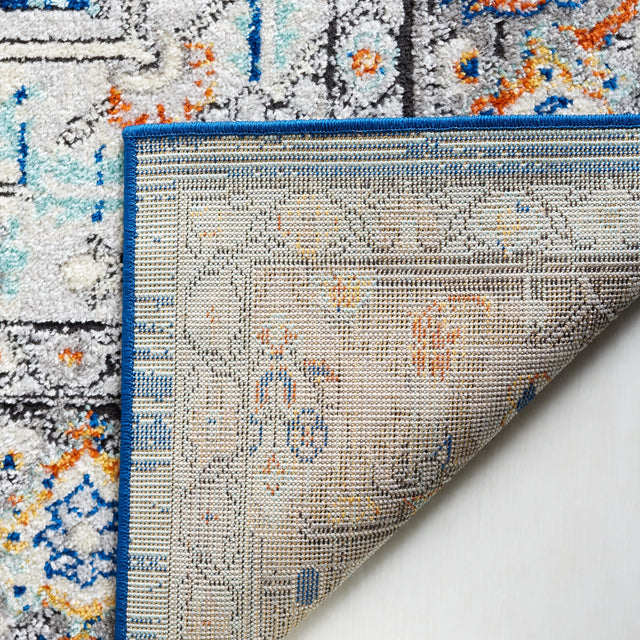 Safavieh Tulum Tul668M Blue Grey/Rust Rug.