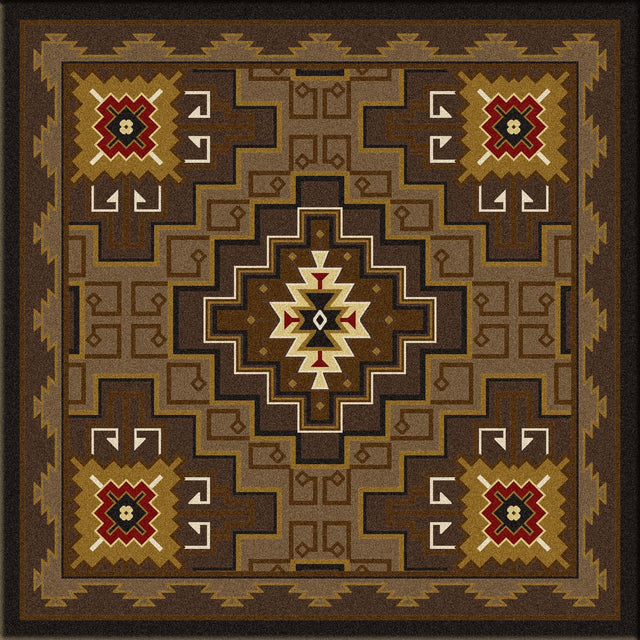 American Dakota Two Sisters Chestnut Rug