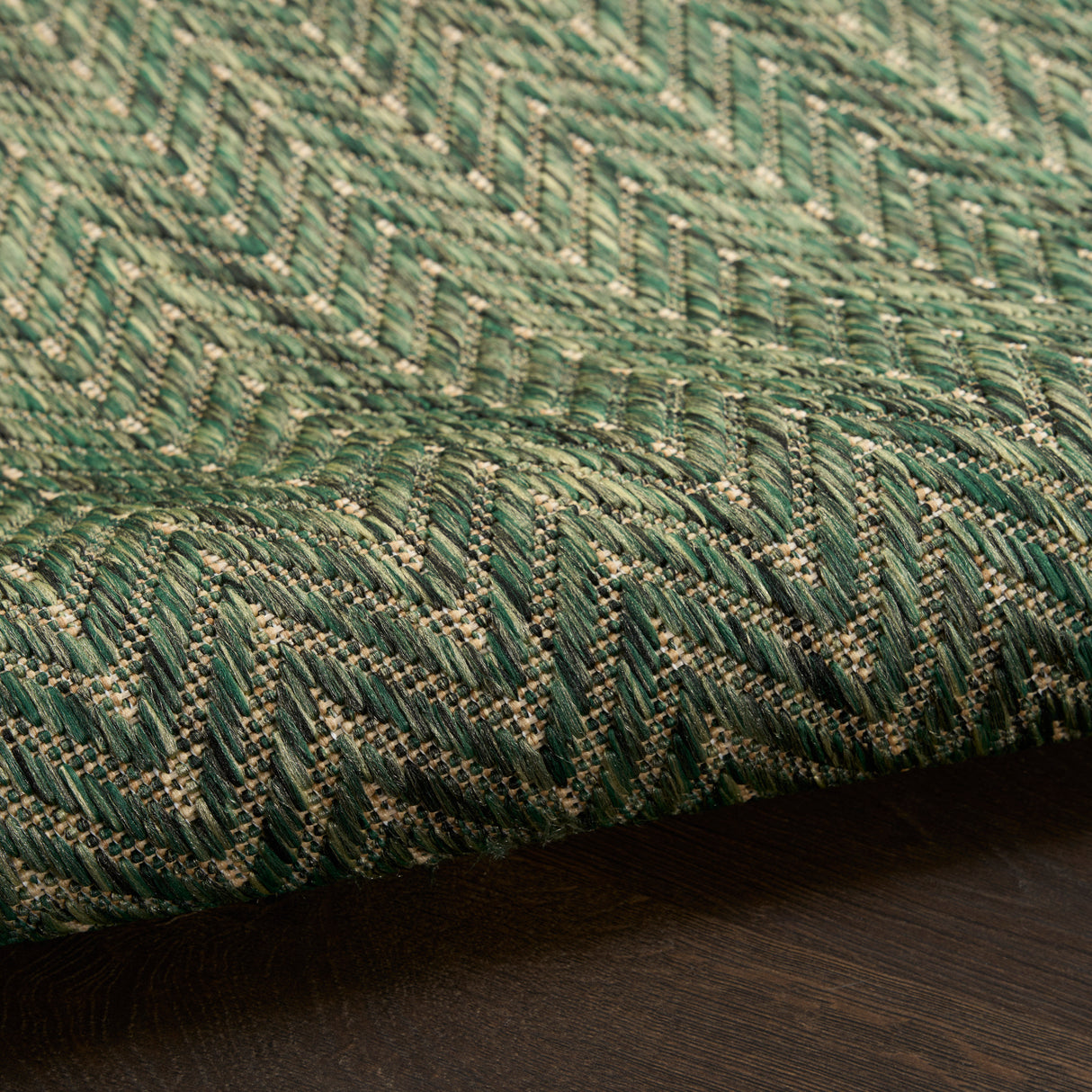 Nourison Horizon Indoor/Outdoor HOZ02 Green Contemporary Area Rugs