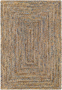 Surya Trenzado Tzd-2300 Camel, Nickel, Tan, Metallic - Silver, Brick, Onyx Rug.