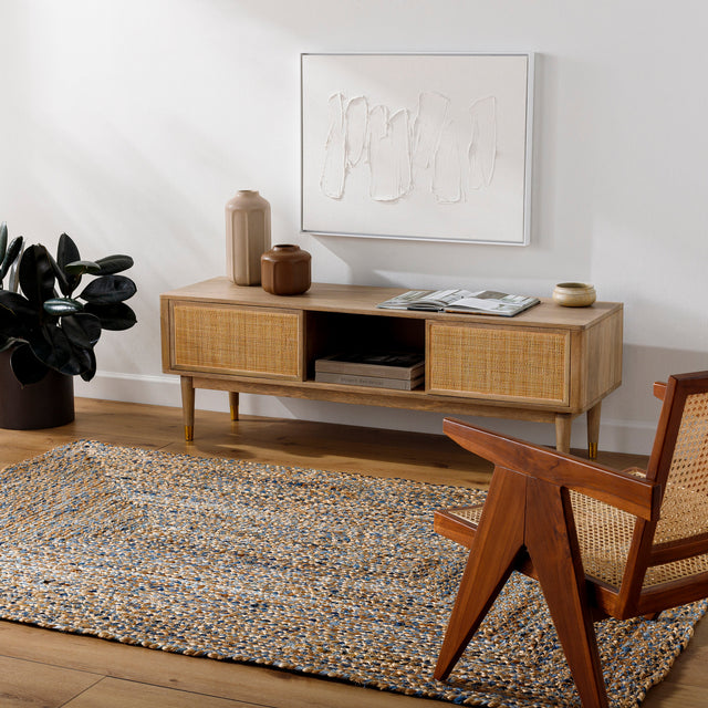 Surya Trenzado Tzd-2300 Camel, Nickel, Tan, Metallic - Silver, Brick, Onyx Rug.