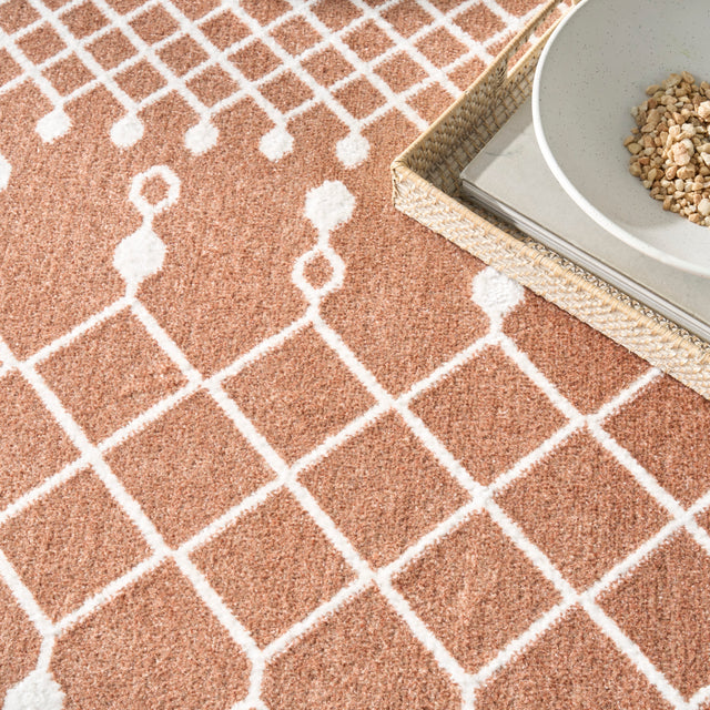 Nourison Astra Machine Washable ASW10 Machine Made Copper Rug