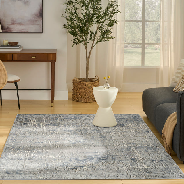 Nourison Quarry QUA17 Machine Made Dark, Grey Rug