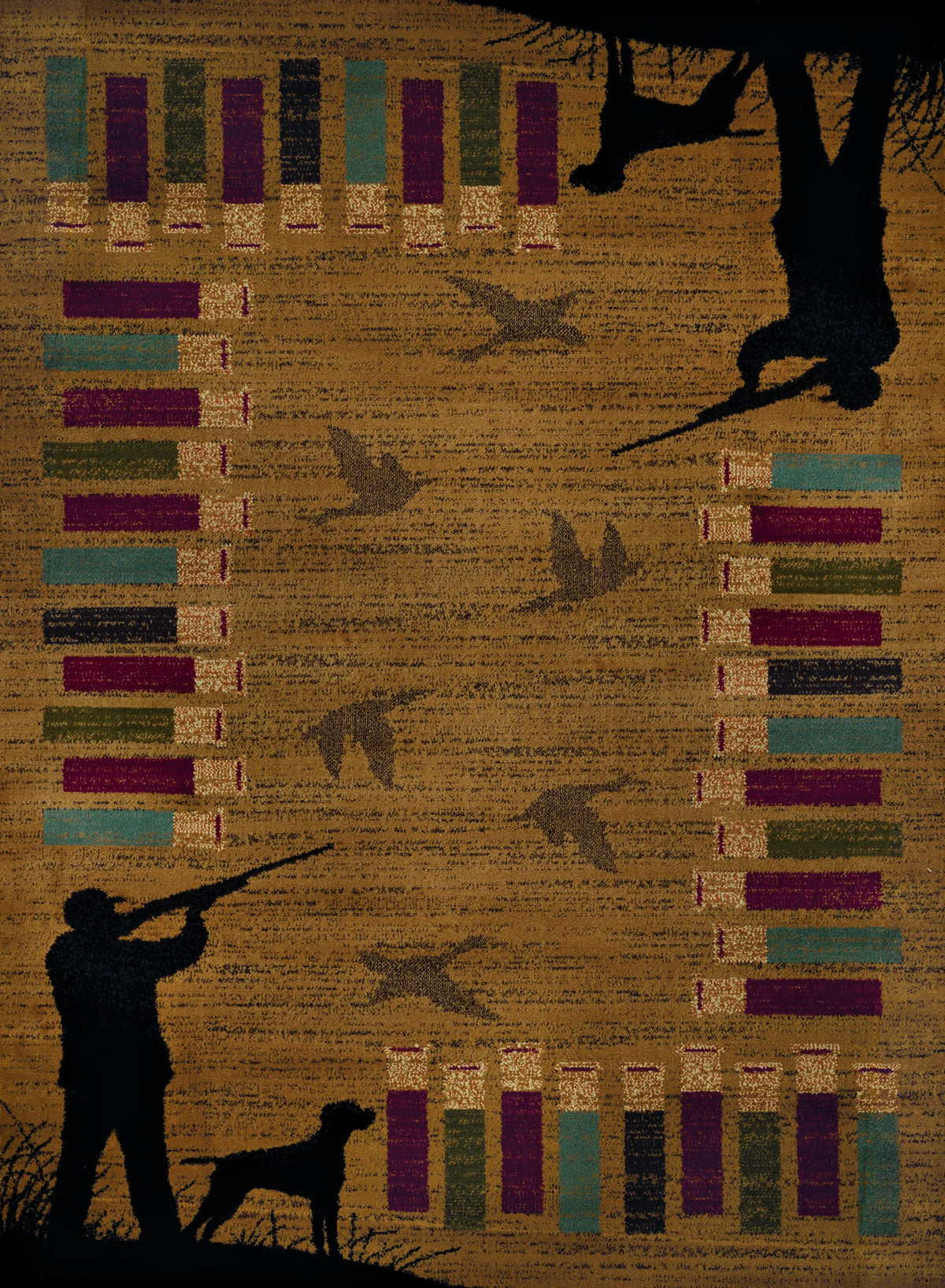 United Weavers Affinity Bird Shot Gold Rug - front view