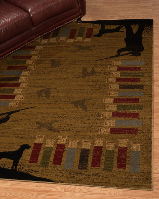 United Weavers Affinity Bird Shot Gold Rug - room scene