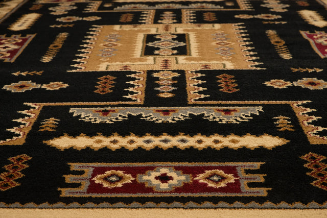 United Weavers Affinity Coltan Black Rug - close-up detail
