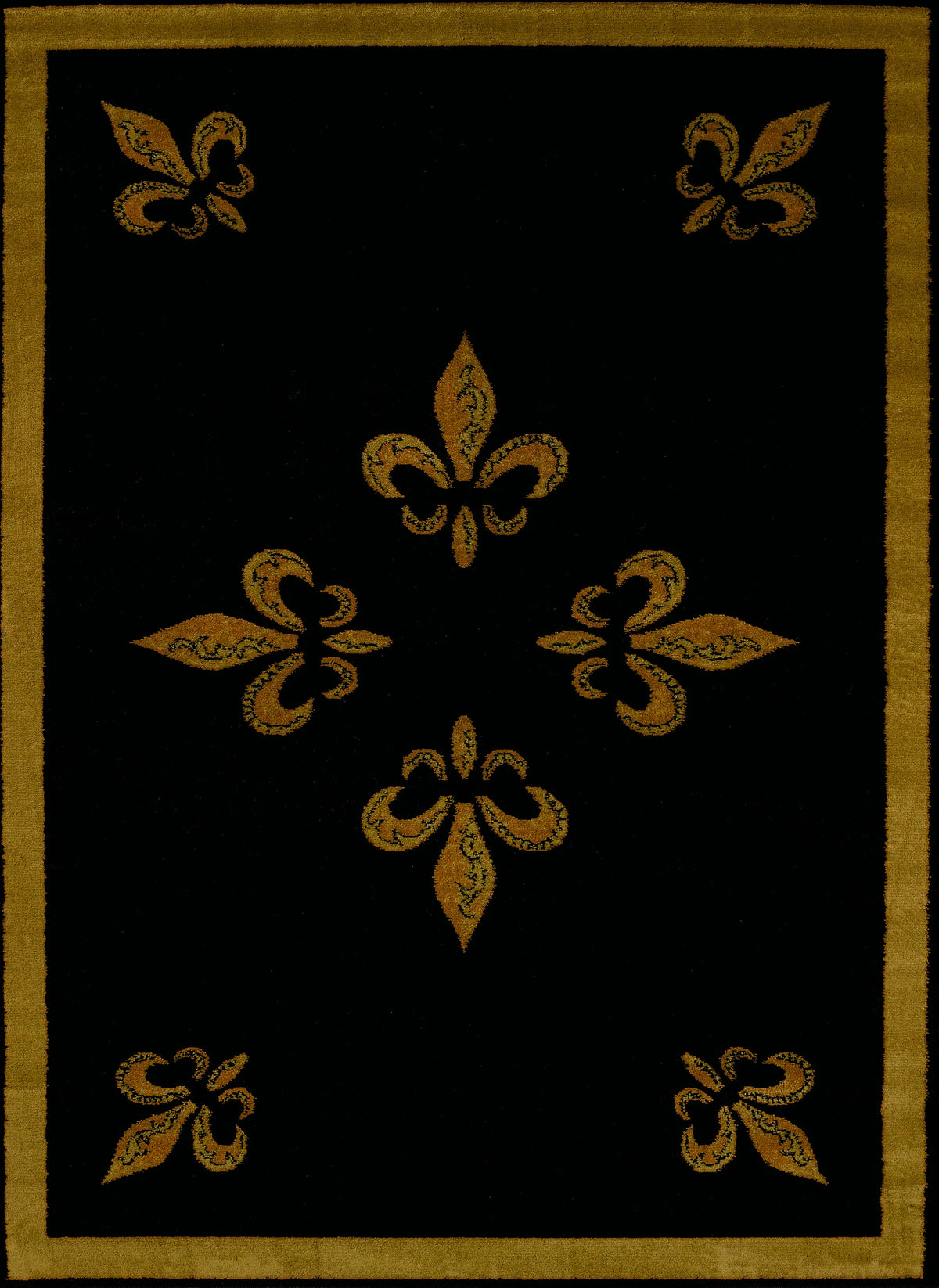 United Weavers Affinity Fdl Black Rug - front view