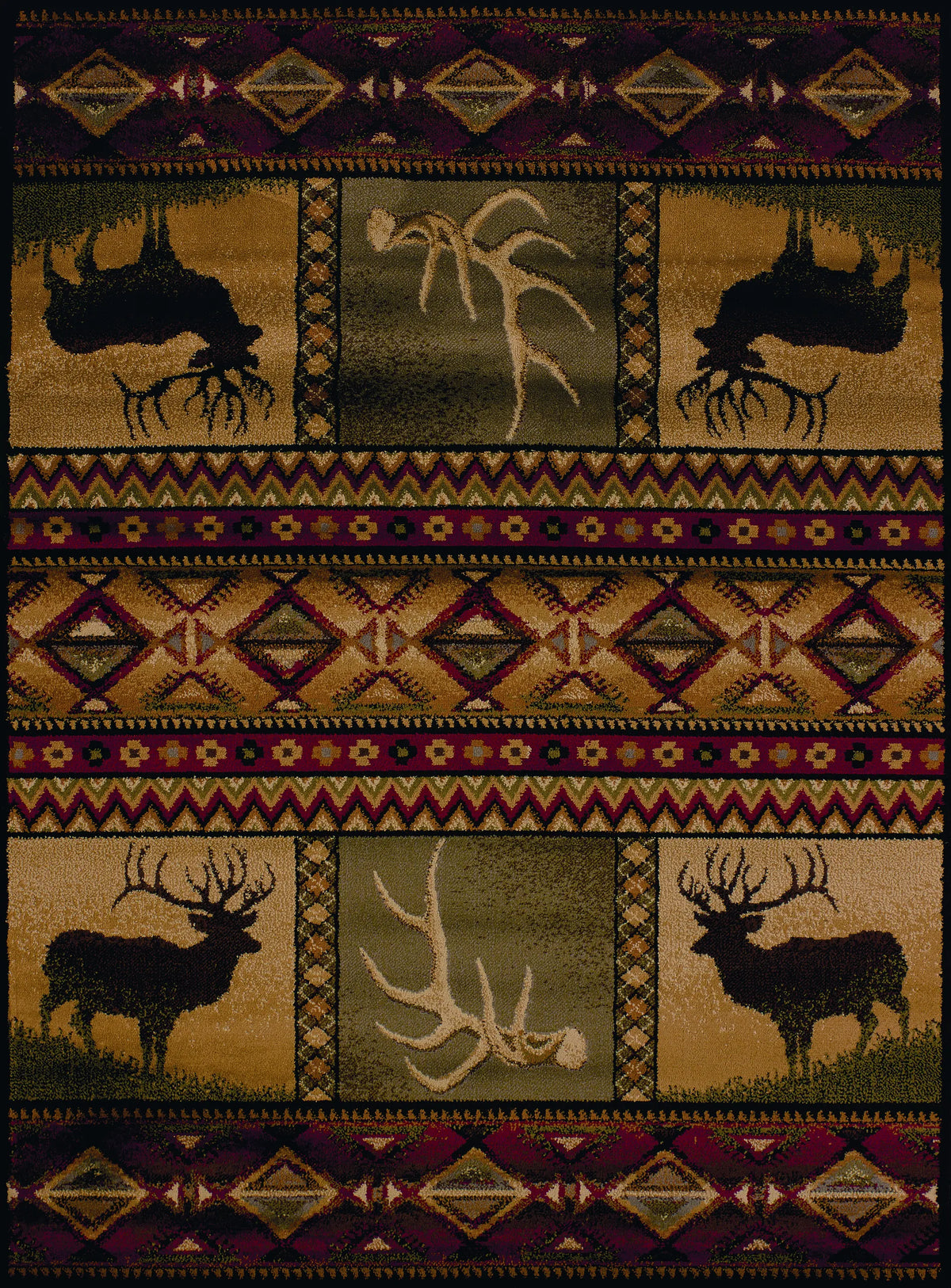 United Weavers Affinity Hunters Dream Lodge Rug - runner front view