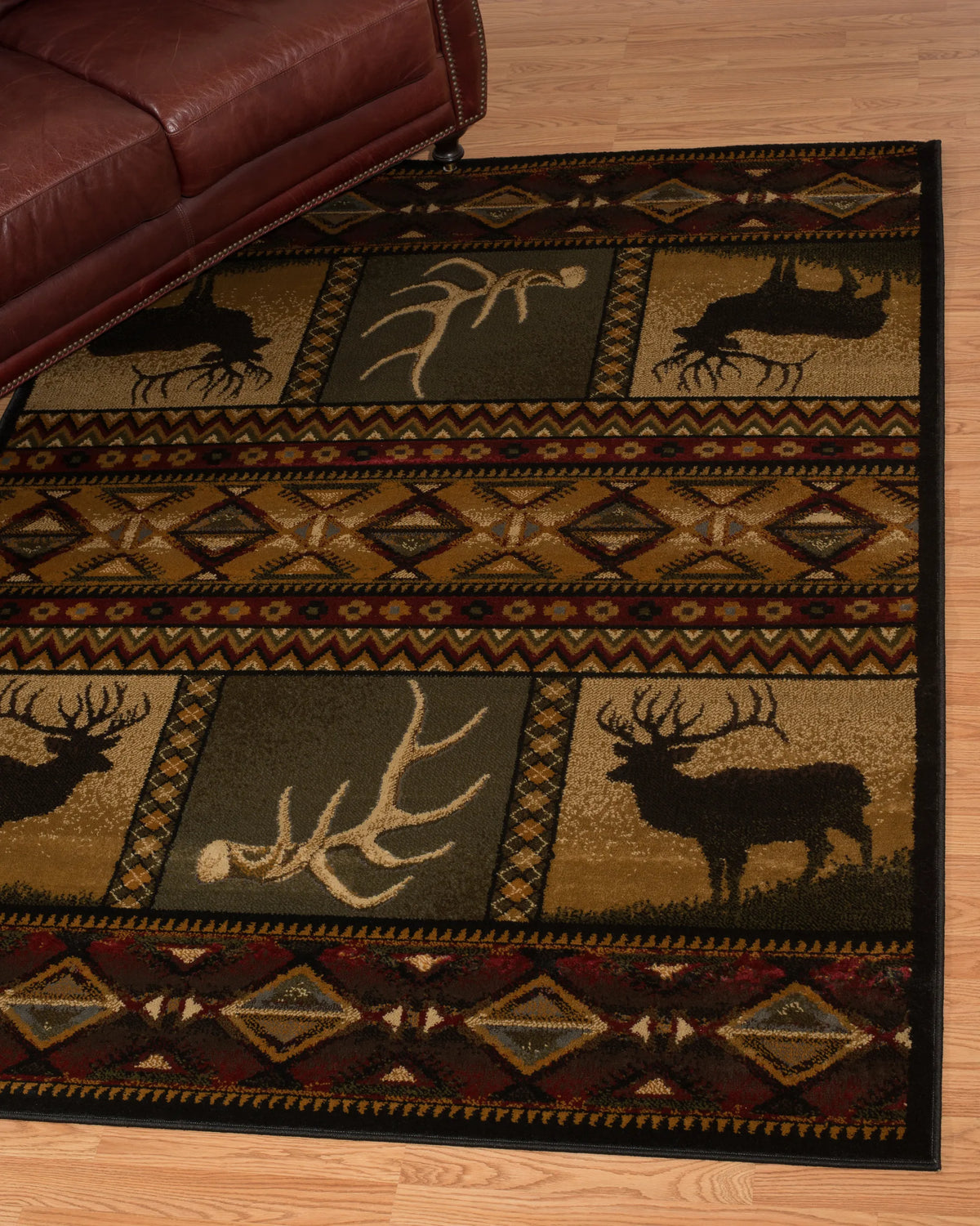 United Weavers Affinity Hunters Dream Lodge Rug - runner room scene