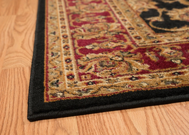 United Weavers Affinity Reza Black Rug - angle view