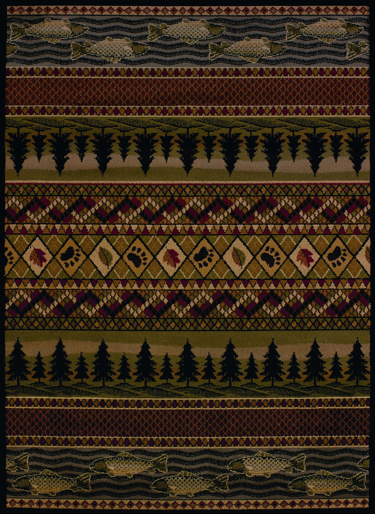 United Weavers Affinity River Ridge Lodge Rug - runner front view