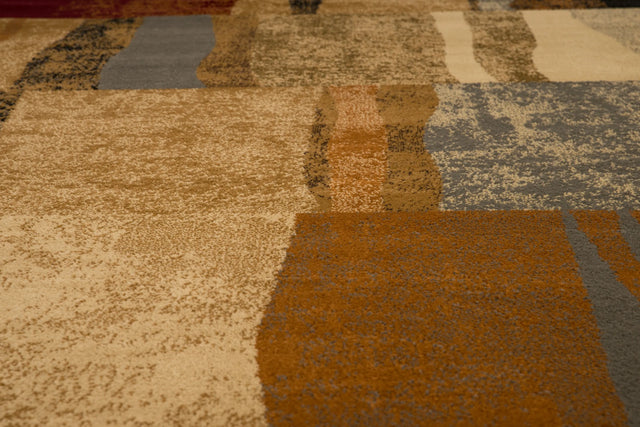 United Weavers Affinity Shadows Brown Rug - close-up detail