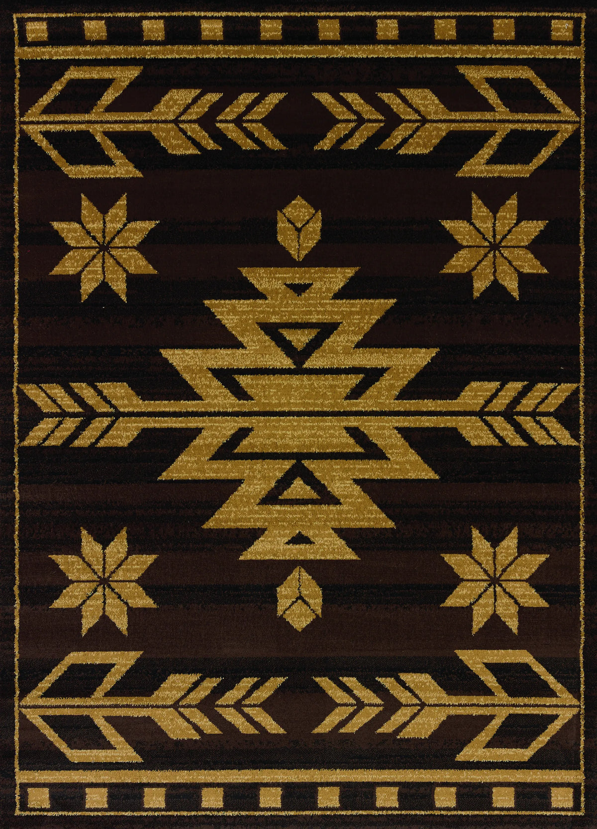United Weavers Affinity Teton Brown Rug - front view
