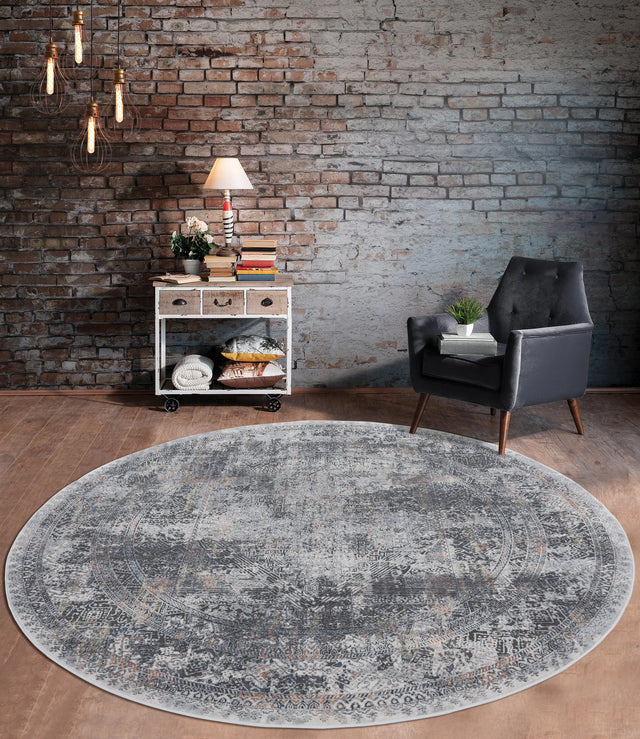 United Weavers Allure Bellamy Multi Rug - round room scene