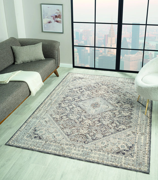 United Weavers Armada Austro Grey Rug - room scene